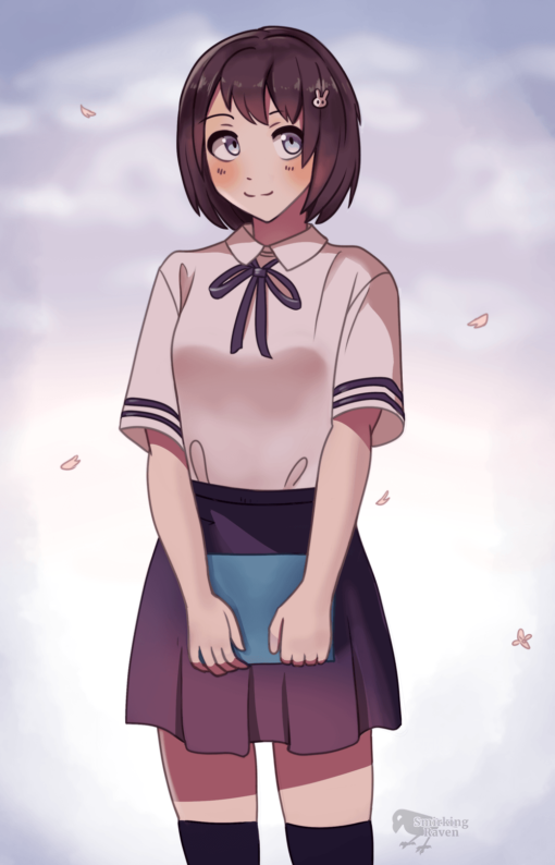 The most generic Japanese school girl by Smirking Raven
