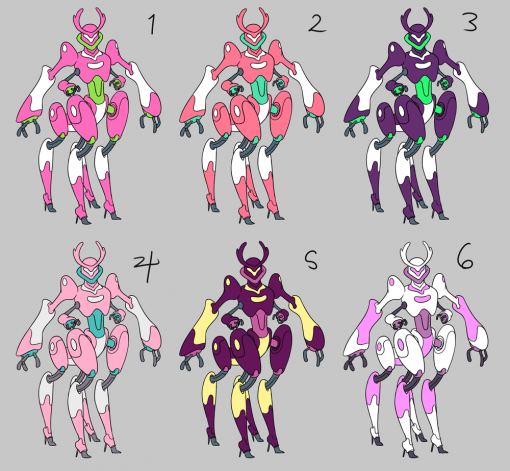 Bug mech color choices by Smirking Raven