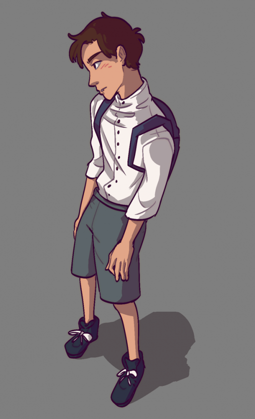 Jordan - High school boy nerd - By Smirking Raven