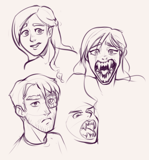 Character expressions and practices : <br/>Drawing drill #78 by Smirking Raven