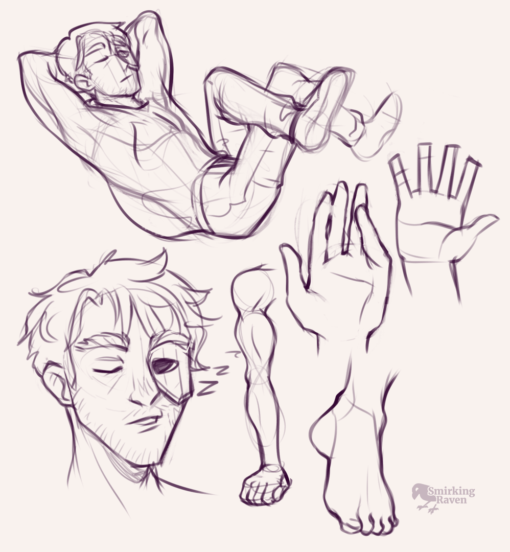 Poses, muscles, hands and expressions: <br/>Drawing drill #83 by Smirking Raven